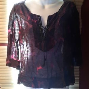 J Crew 93 percent linen quarter sleeve